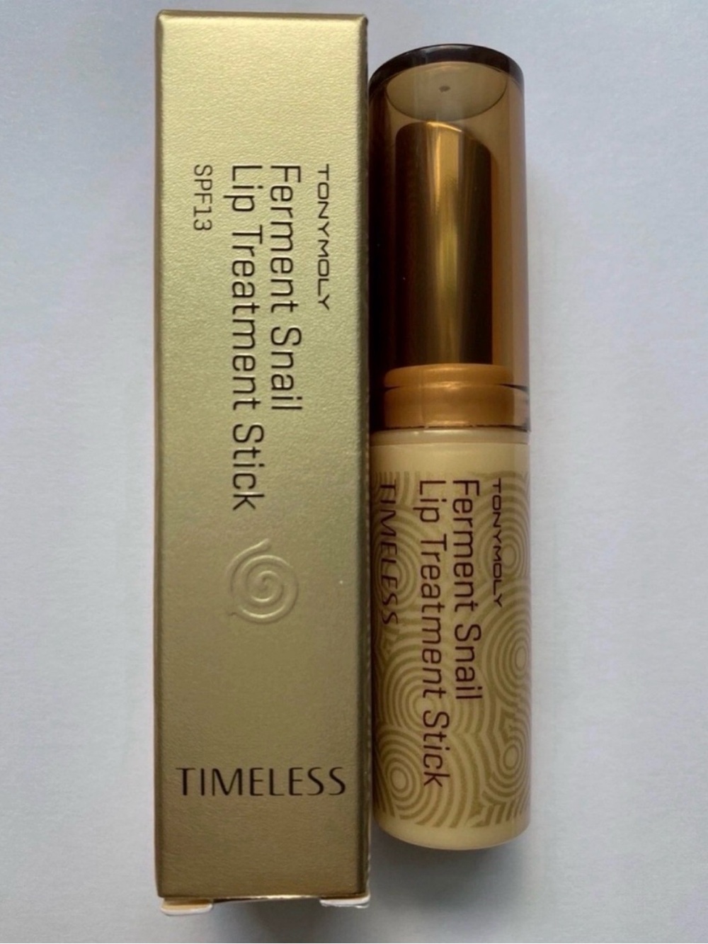 TONYMOLY Timeless Ferment Snail Lip Treatment Stick SPF 13 NIB